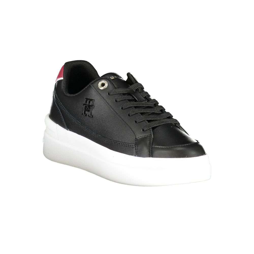 Tommy Hilfiger – Schwarze Polyester-Sneaker