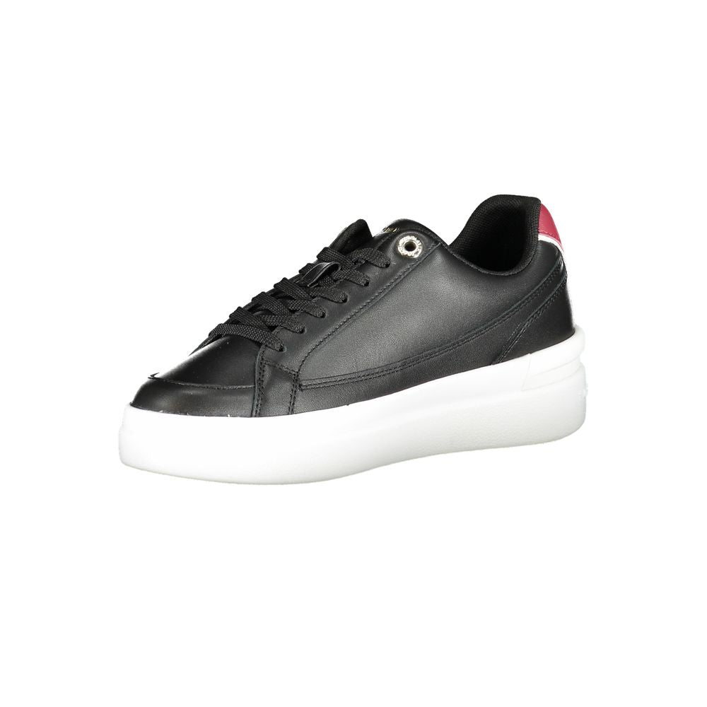 Tommy Hilfiger – Schwarze Polyester-Sneaker