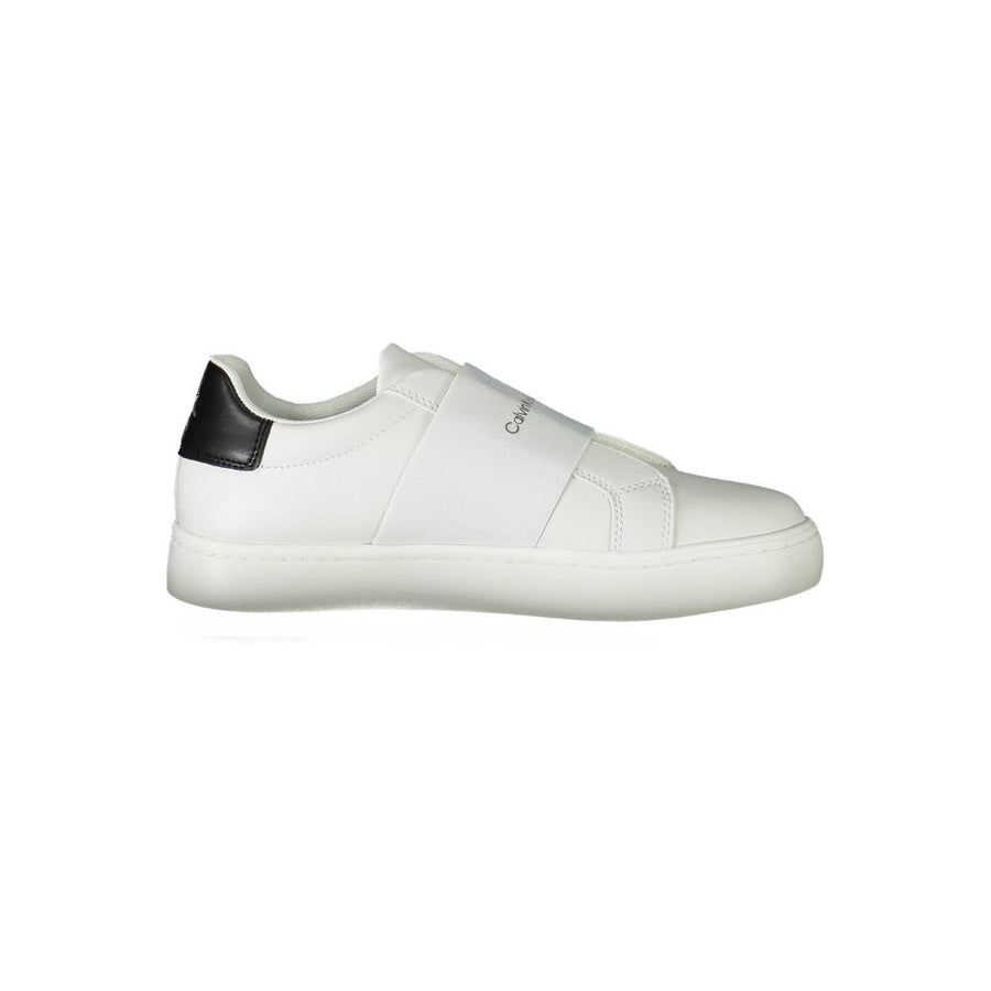 Calvin Klein – Weißer Polyester-Sneaker