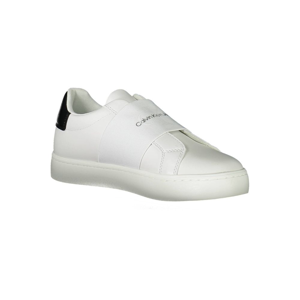Calvin Klein – Weißer Polyester-Sneaker