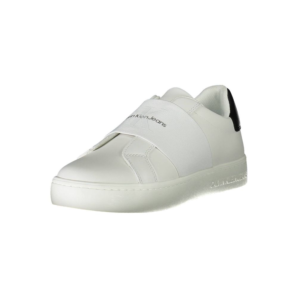 Calvin Klein – Weißer Polyester-Sneaker