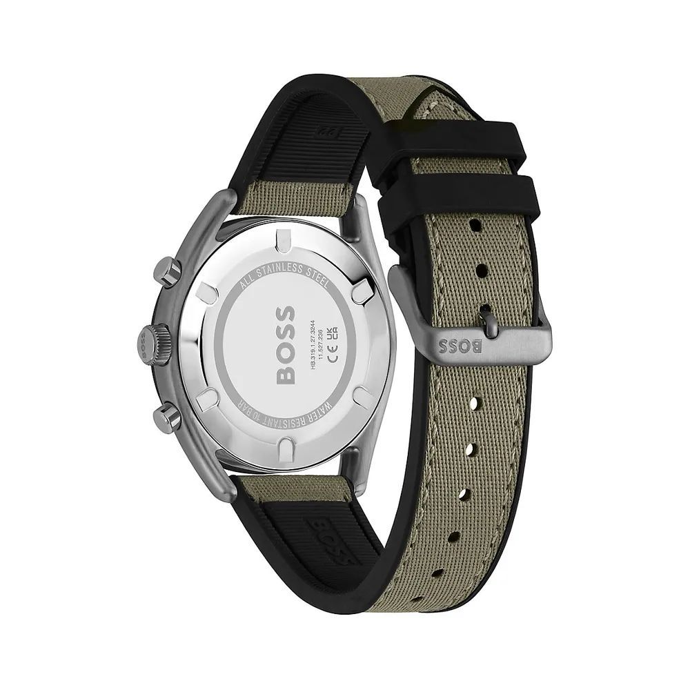 Hugo Boss Bicolor Fabric Sport Watch
