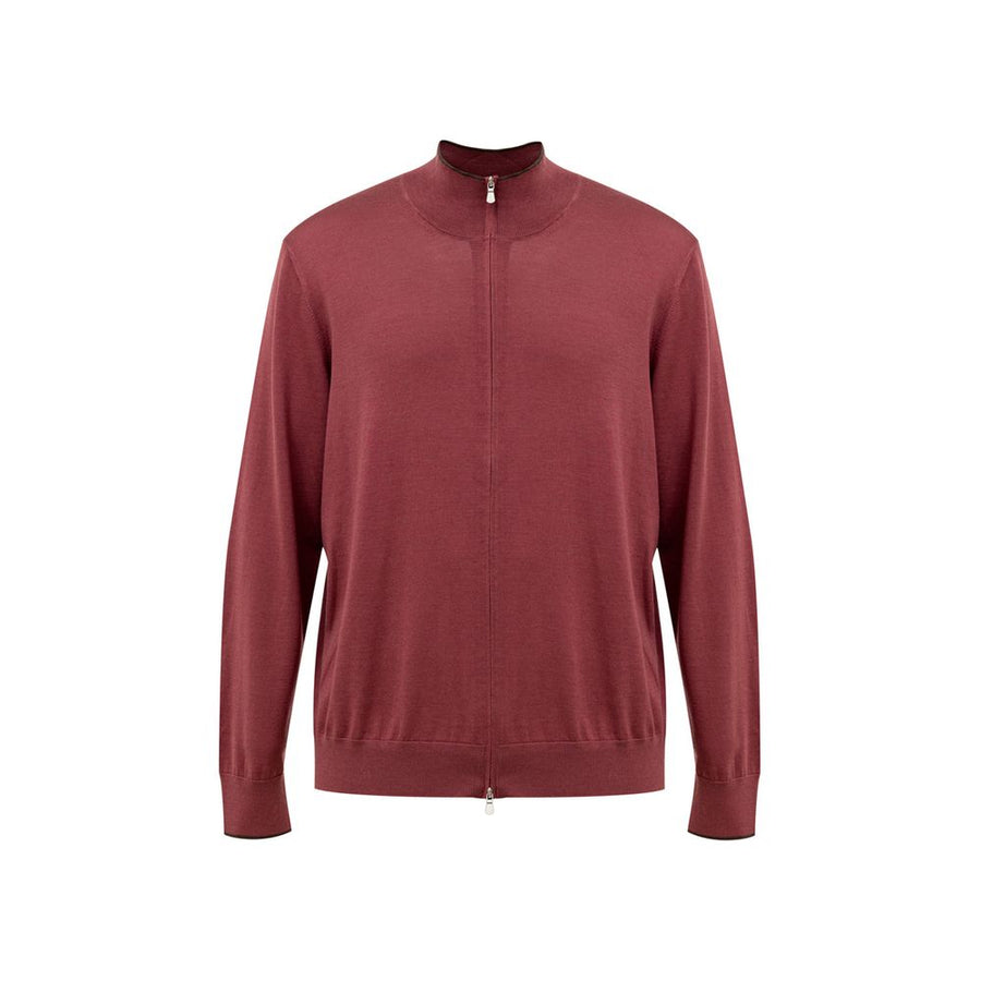 Gran Sasso Red Silk T-Shirt