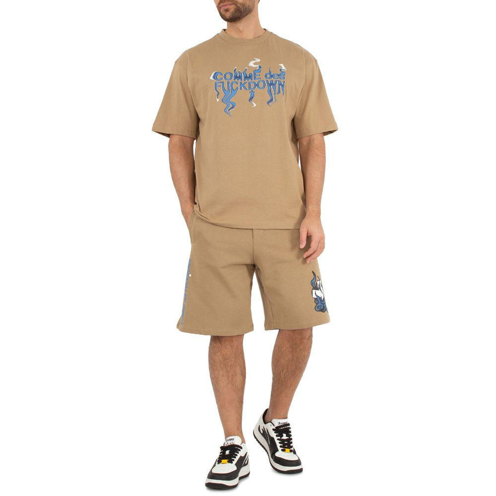 Comme Des Fuckdown – Braune Baumwollshorts