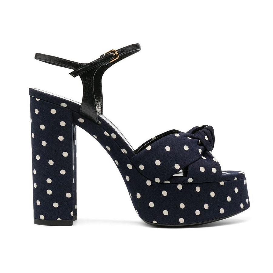 Saint Laurent Bianca Sandalen mit Tupfen