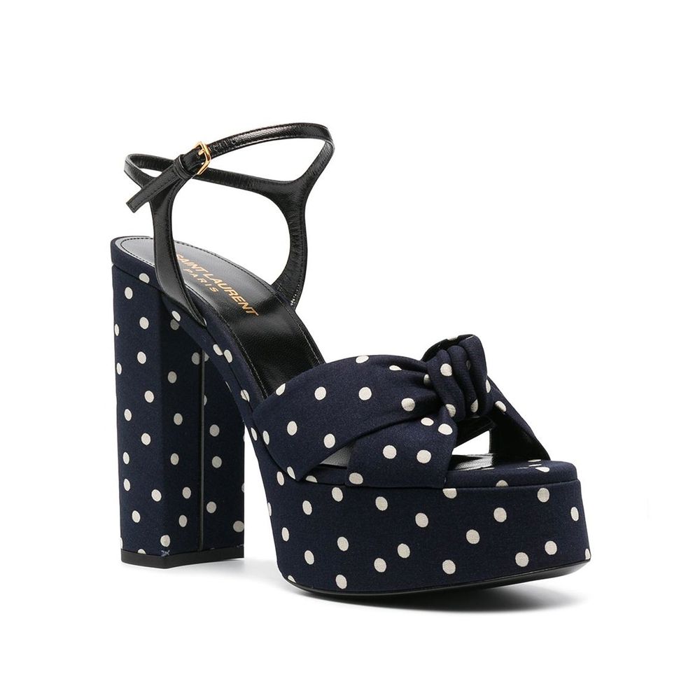 Saint Laurent Bianca Sandalen mit Tupfen