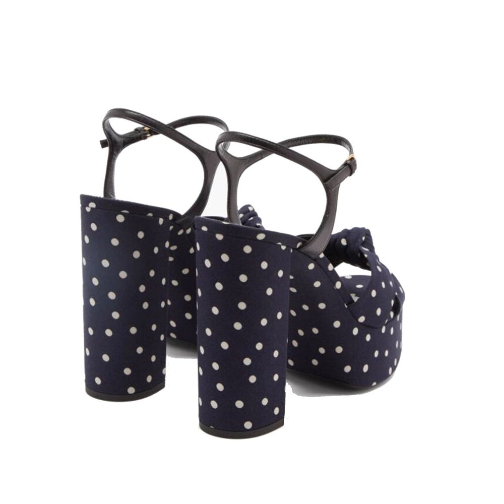 Saint Laurent Bianca Sandalen mit Tupfen