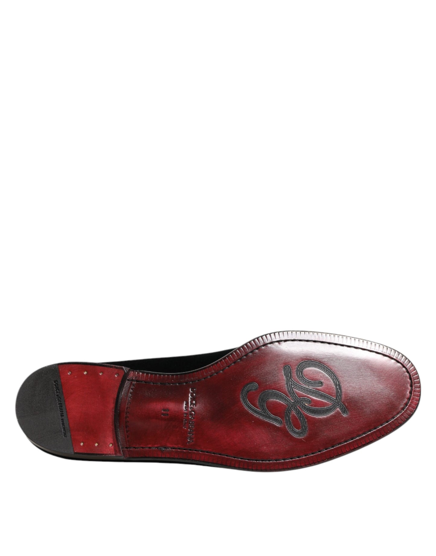 Dolce & Gabbana – Slipper aus schwarzem Samt für Herren – Formelle Schuhe