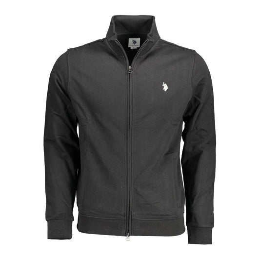 US POLO ASSN. Schwarzer Baumwollpullover für Herren