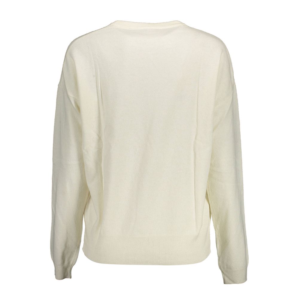 US POLO ASSN. Weißer Wollpullover