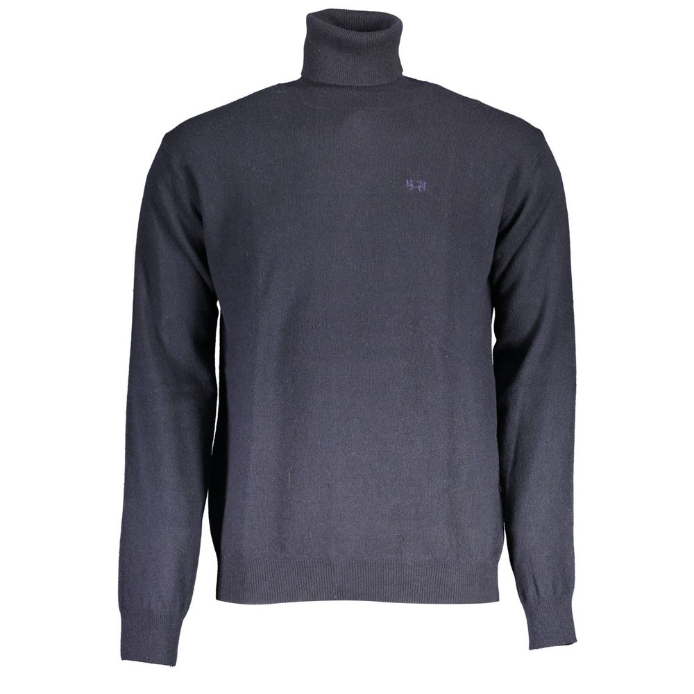 La Martina Blauer Wollpullover