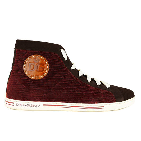 Dolce & Gabbana – Sneaker aus rotem Kalbsleder