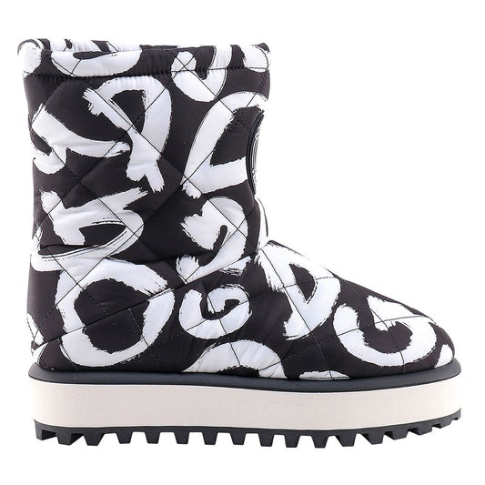 Dolce & Gabbana – Schwarze Nylonstiefel für Herren