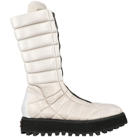 Dolce & Gabbana Weißer Nylon-Herrenstiefel