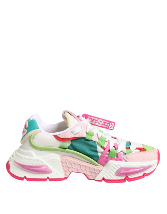 Dolce & Gabbana Airmaster Low Top Sneaker aus mehrfarbigem Leder