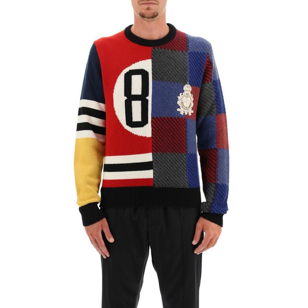 Mehrfarbiger Wollpullover von Dolce & Gabbana