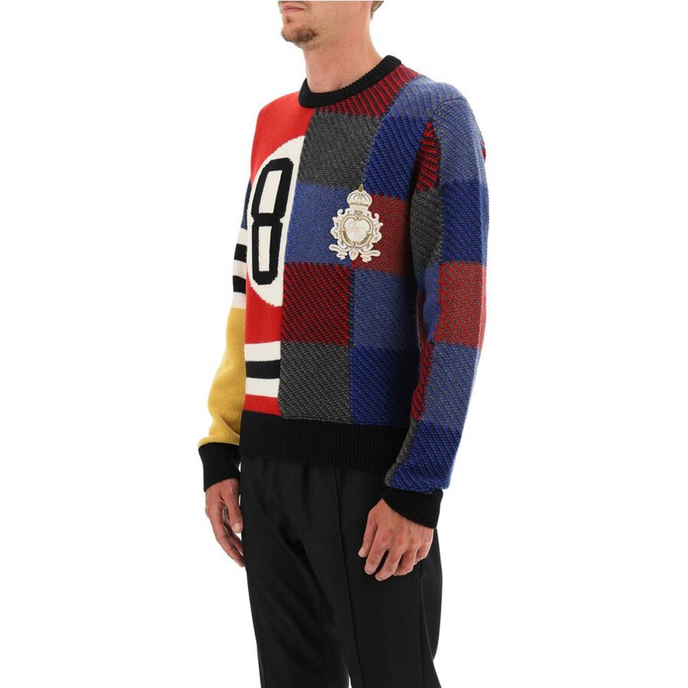 Mehrfarbiger Wollpullover von Dolce & Gabbana