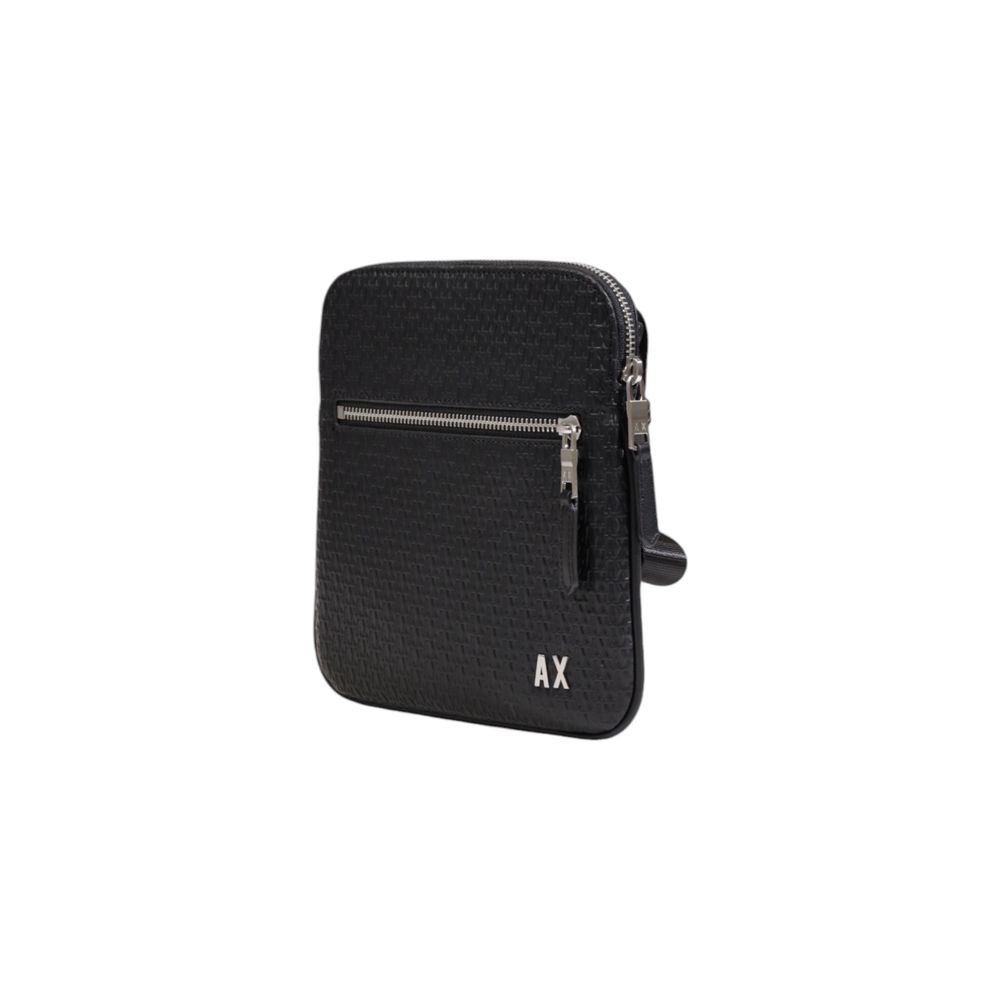 Armani Exchange – Schwarze Polyester-Umhängetasche