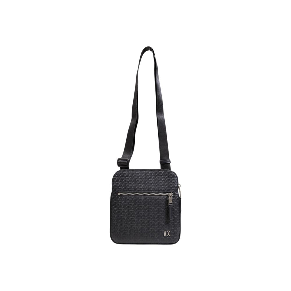 Armani Exchange – Schwarze Polyester-Umhängetasche