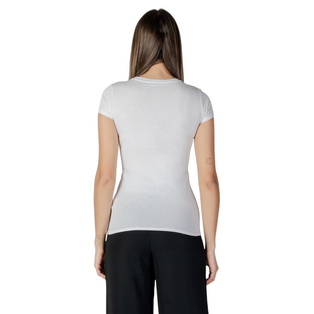 Guess – Weißes Baumwoll-T-Shirt