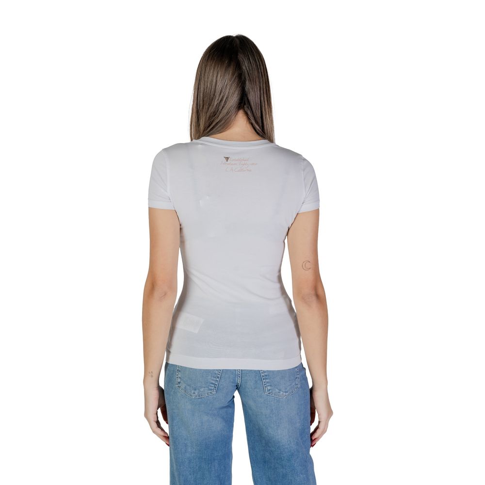 Guess – Weißes Baumwoll-T-Shirt