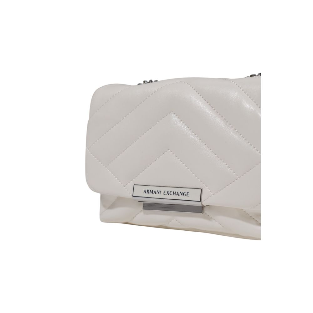 Armani Exchange – Weiße Polyester-Handtasche