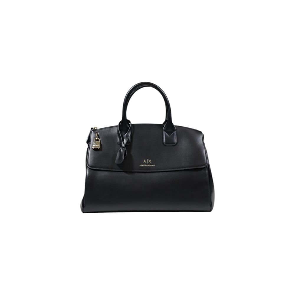 Armani Exchange – Schwarze Polyester-Handtasche