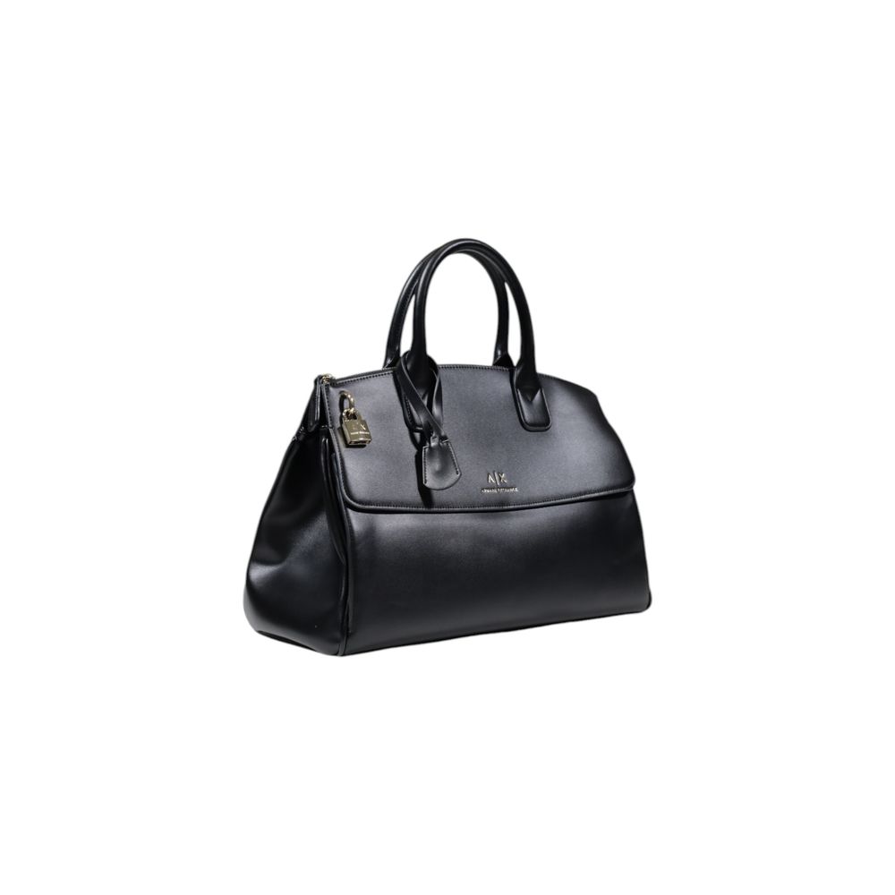 Armani Exchange – Schwarze Polyester-Handtasche
