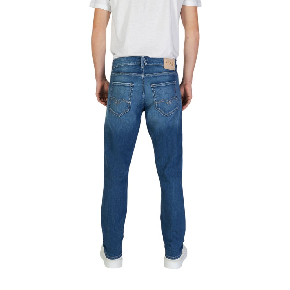 Replay Slim Fit Jeans aus Baumwolle, Blau