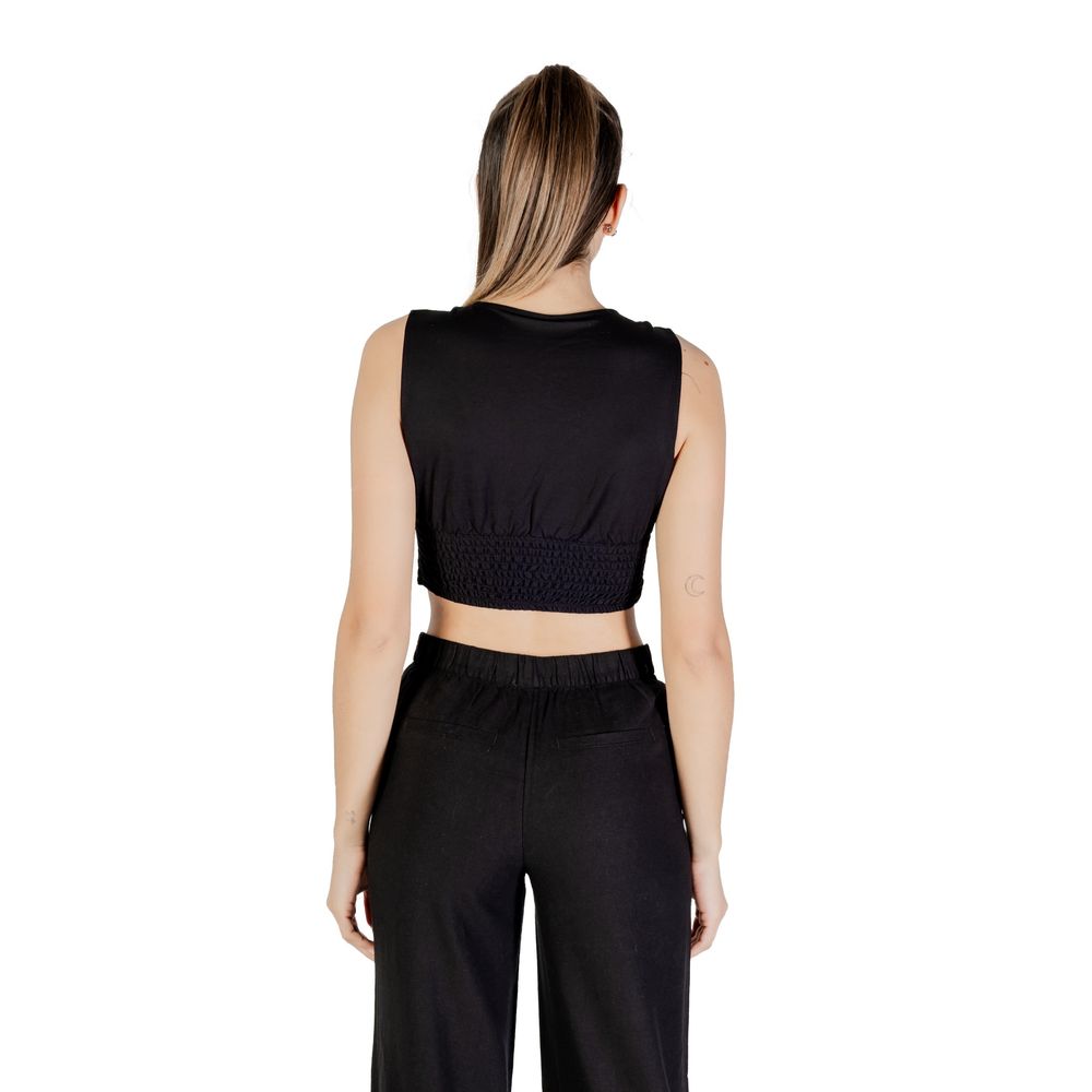 Only – Schwarzes Viskose-Top