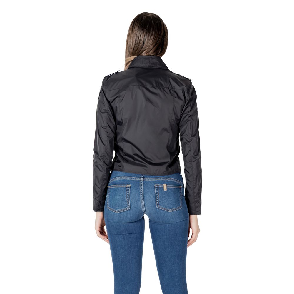 Blauer Schwarze Polyamidjacken & Mäntel