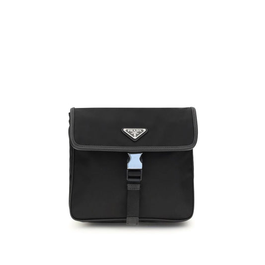 Prada Schultertasche aus Re-Nylon und Saffiano