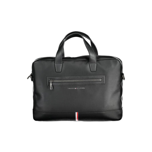 Tommy Hilfiger – Schwarze Polyethylen-Handtasche