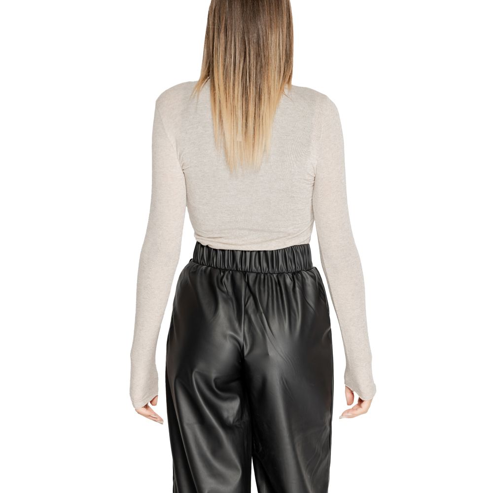 Cleré Beige Modal Langarmshirt