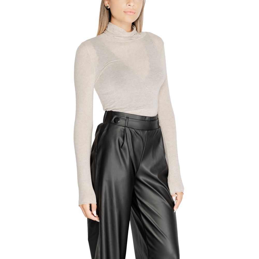 Cleré Beige Modal Langarmshirt
