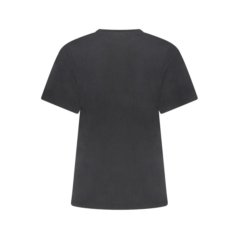 Schwarzes Baumwoll-T-Shirt von Napapijri