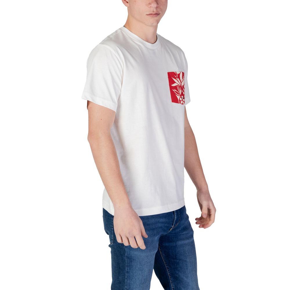 Weißes Baumwoll-T-Shirt von Replay