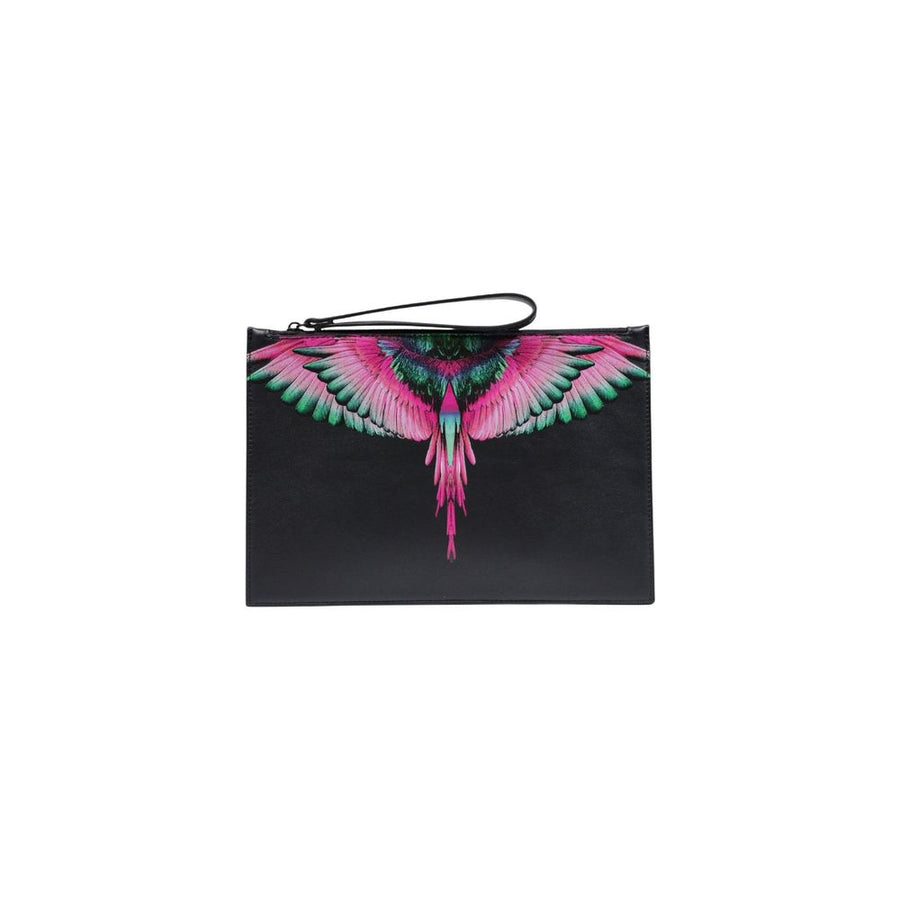 County of Milan Black Polyethylene Clutch Bag