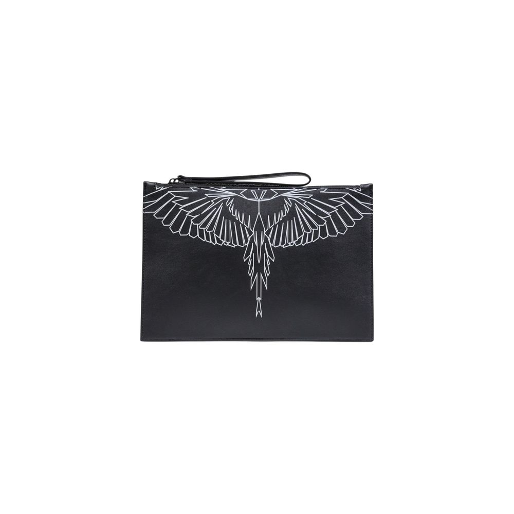 County of Milan Black Polyethylene Clutch Bag