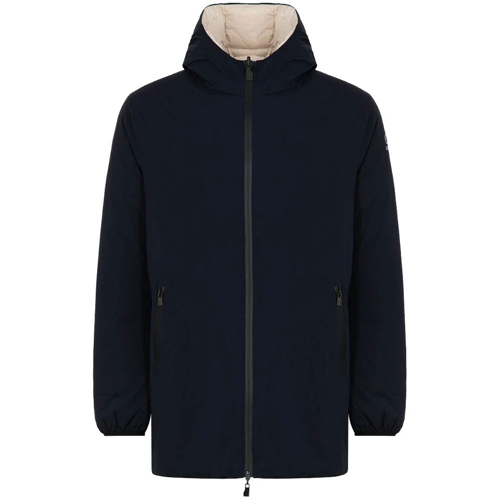 Suns Blue Polyester Jackets & Coat