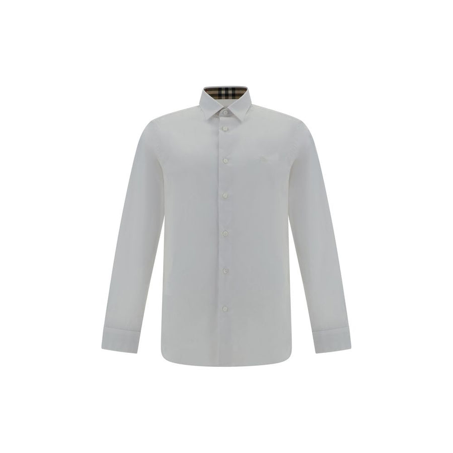 Burberry White Cotton Dress Shirt