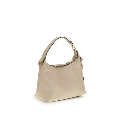 Versace Cream Calf Leather Bos Taurus Handbag