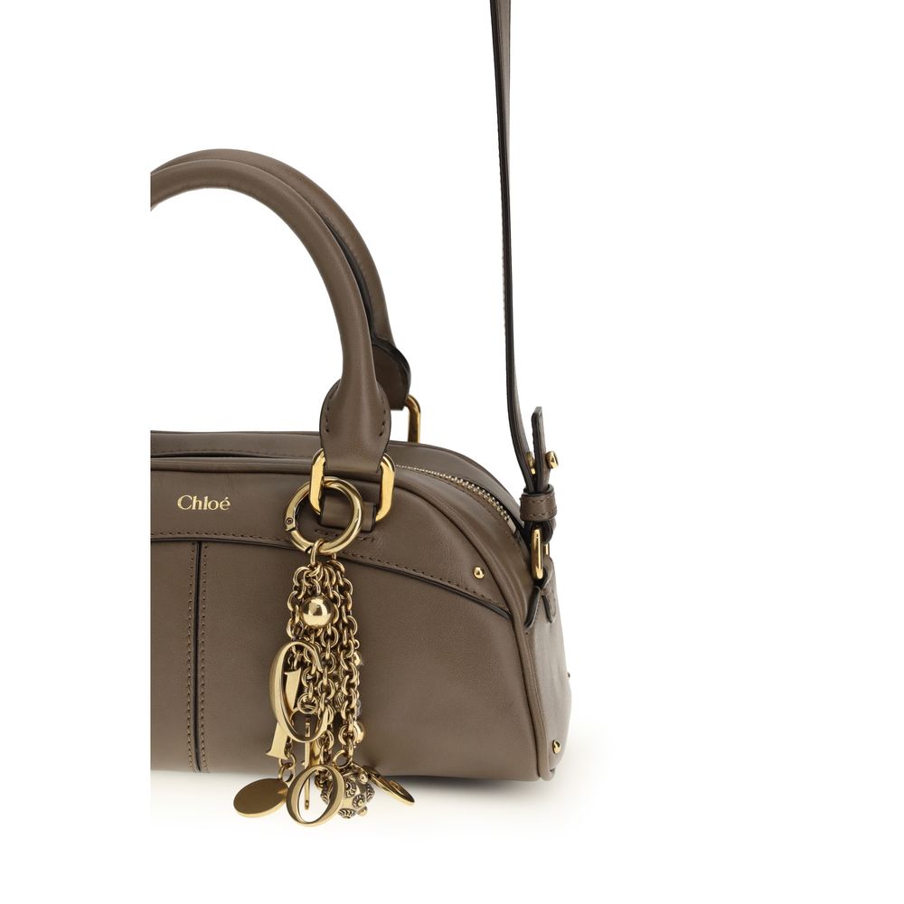 Chloé Gray Calf Leather Bos Taurus Handbag