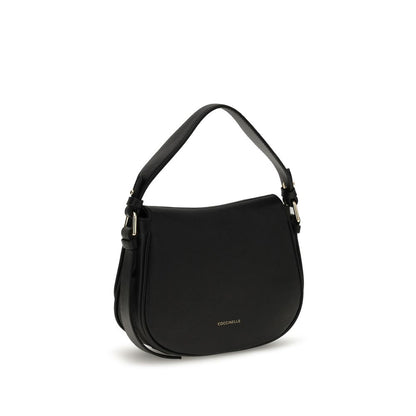 Coccinelle Black Calf Leather Bos Taurus Shoulder Bag