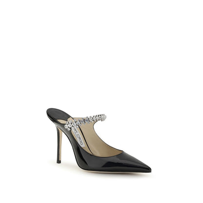 Jimmy Choo Black Calf Leather Bos Taurus High Heel Pumps