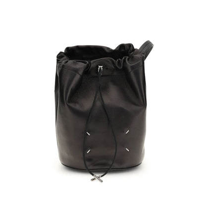 Margiela Black Calf Leather Bos Taurus Shoulder Bag