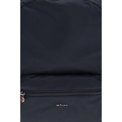 Kiton Blue Fabric Backpack