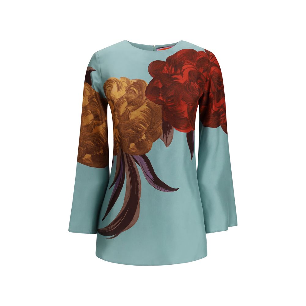 La Double J Multicolor Silk Casual Dress