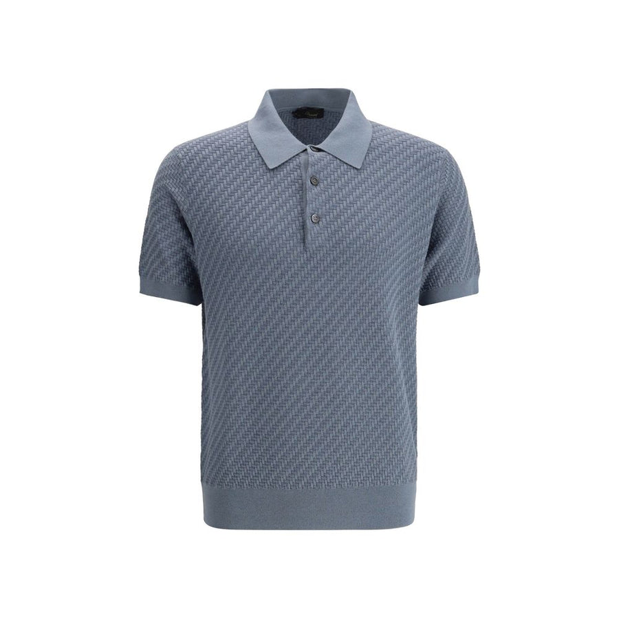 Brioni Light Blue Cotton Polo Shirt