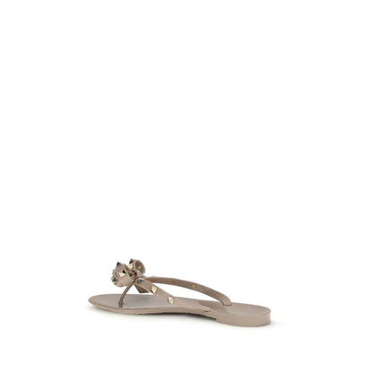 Valentino Garavani Beige Pvc Flat Sandals